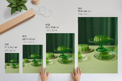 Wall art Green jelly