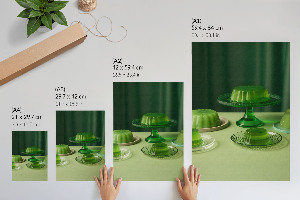Green jelly wall art