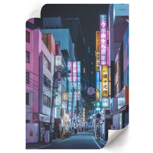 Decorative poster A street in Japan