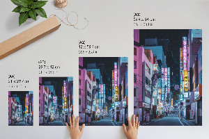 Decorative poster A street in Japan