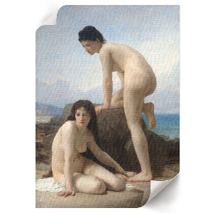 Art print Women bathing