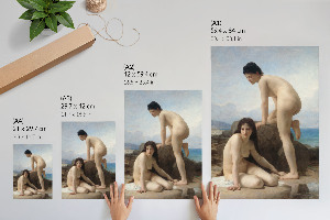 Art print Women bathing