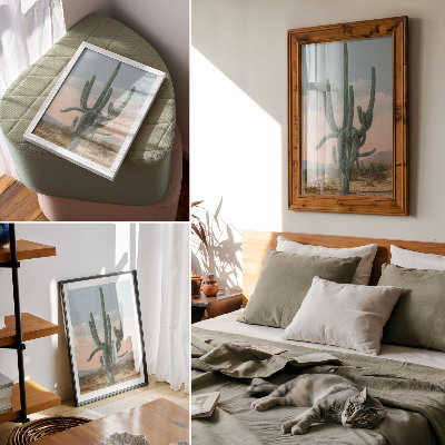 Wall art Big cactus