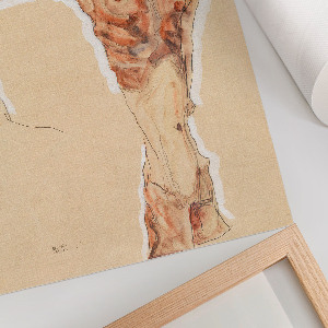 Decorative poster Naked man