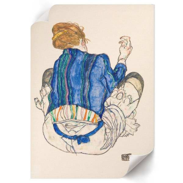 Poster Sitting woman