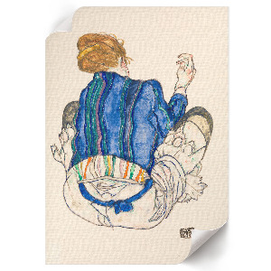 Poster of a sitting woman