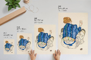 Poster Sitting woman