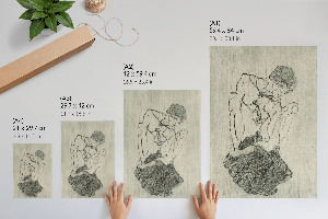 Wall print featuring a graphic design