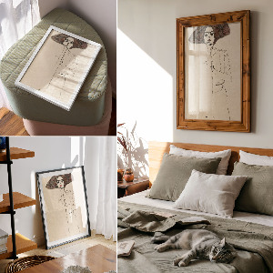 Art print Portrait of a woman