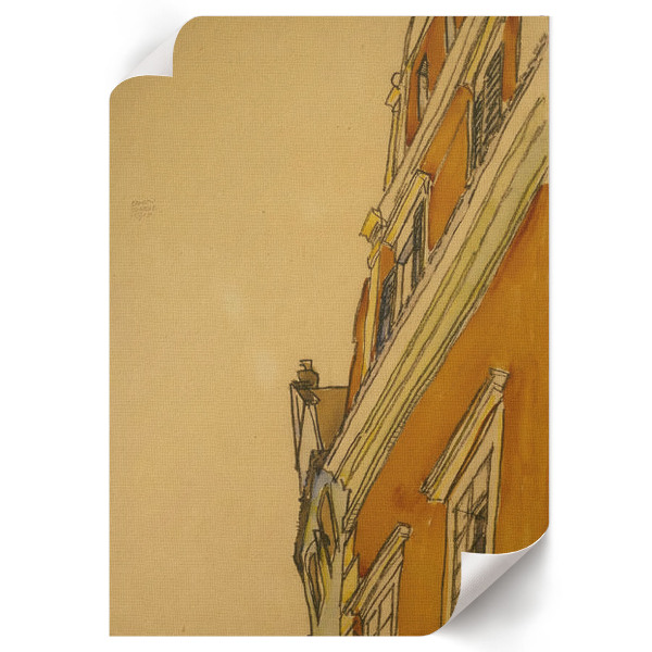 Decorative poster House in Krumau