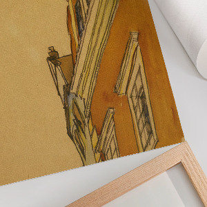 Decorative poster House in Krumau