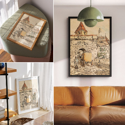 Art print City gate