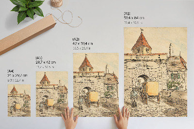 Art print City gate