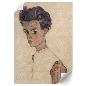 Poster Egon's self-portrait