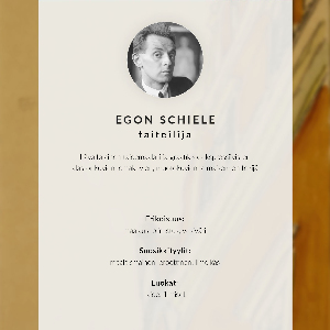 Poster Egon's self-portrait