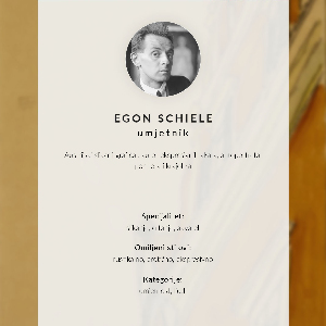 Poster Egon's self-portrait