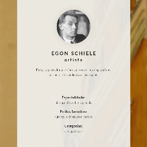 Poster Egon's self-portrait