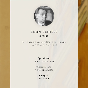 Poster Egon's self-portrait