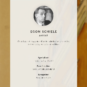 Poster Egon's self-portrait