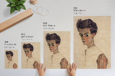 Poster Egon's self-portrait