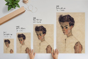 Poster Egon's self-portrait