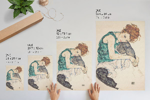 Art print Sitting woman