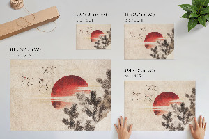 Modern wall art poster Birds and the Sunset