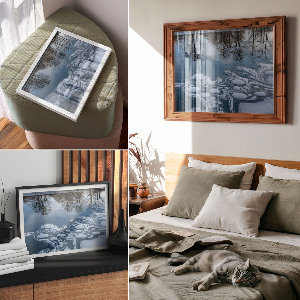 Wall poster Ice abstraction