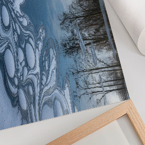 Ice abstraction wall poster