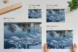 Wall poster Ice abstraction