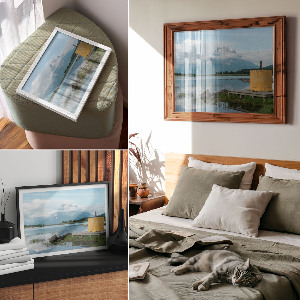 Premium wall art featuring a mountain view