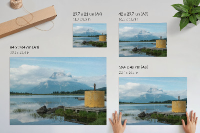 Premium wall art featuring a mountain view