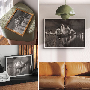 Canvas poster City night