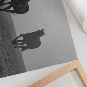 Premium wall art featuring horses running