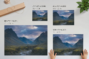 Wall poster Mountain landscape