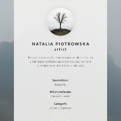 Canvas poster titled 