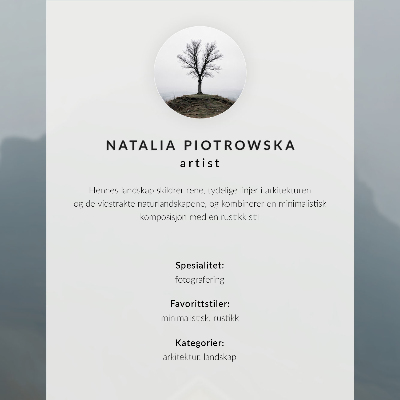 Canvas poster titled 