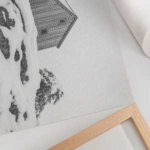 Canvas poster Winter peace