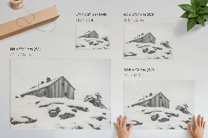 Canvas poster Winter peace