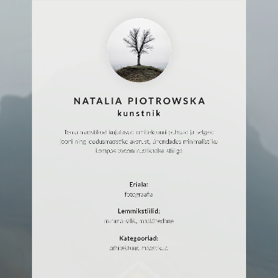 Canvas poster titled 