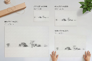 Wall poster Trees in winter