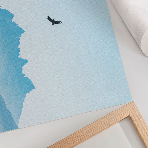 Modern wall art poster Mountain freedom