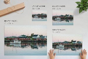 Canvas poster Lodz village