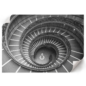 Canvas poster featuring spiral architecture