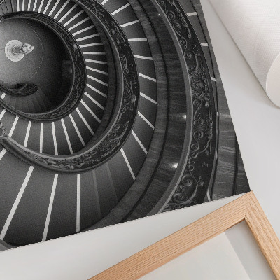 Canvas poster featuring spiral architecture