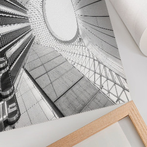 Futuristic architecture wall poster