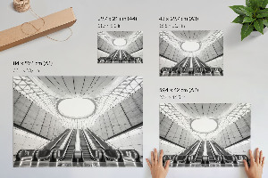 Futuristic architecture wall poster