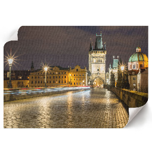 Canvas poster Night panorama