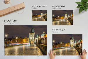 Canvas poster Night panorama