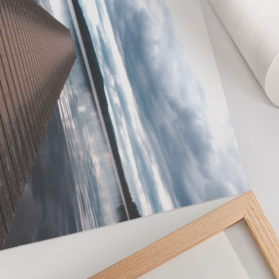 Premium wall art featuring a lake jetty
